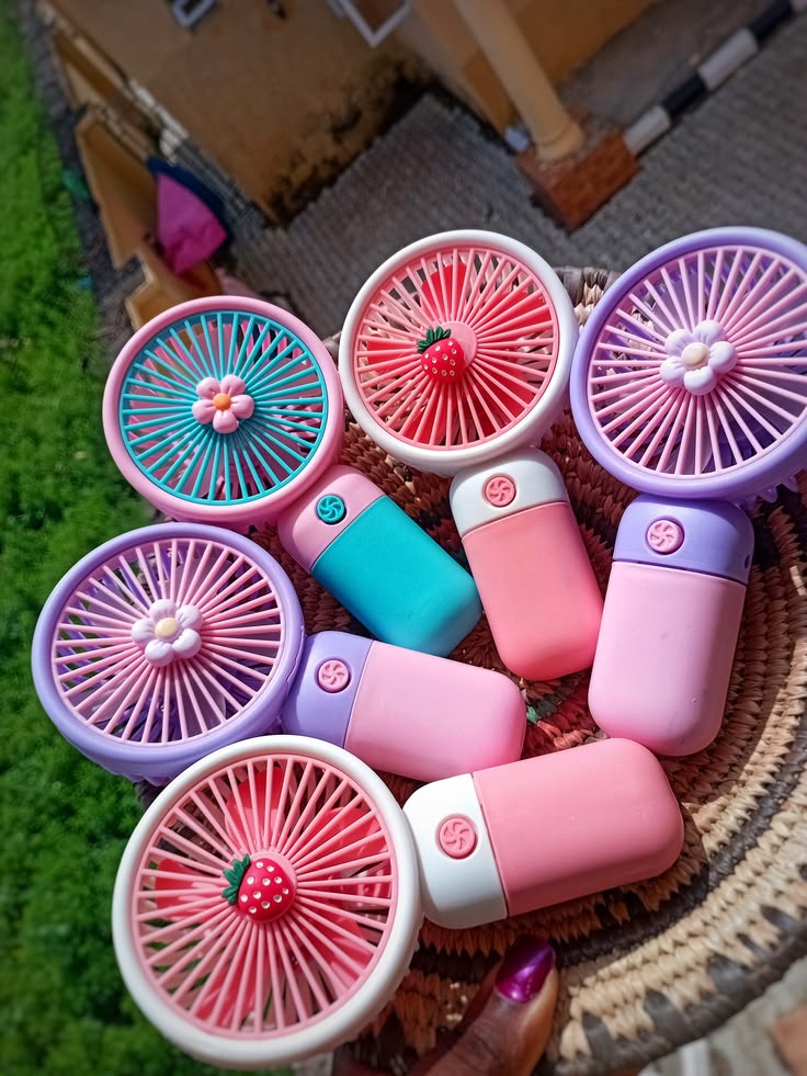 Multicolour Mini Portable USB Hand Fan for Summer With 1000 Mah Battery| Rechargeable Hand fan for Women