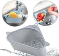 Sink Basket Strainer, Multi-Functional Kitchen Triangle Drain Sink Storage Rack, Corner Shelf Sink Sponge Holder